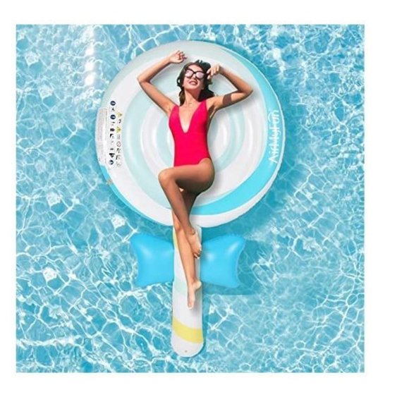 MEILINWI Pool Floats Adult, Extra Large 78" X 47" Inflatable Adult Pool Lounger - Picture 3 of 4